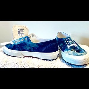 Multi Tie-Dye/Denim Sneakers | Size 6.5 | Superga